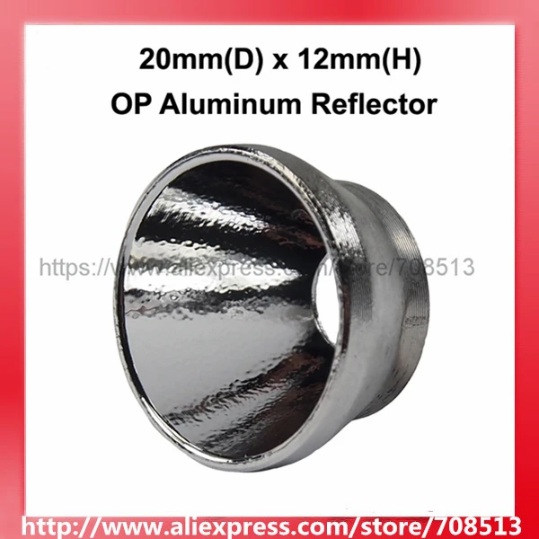 

20mm(D) x 12mm(H) OP Aluminum Reflector for CREE XM-L