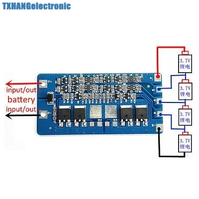 Integrated Circuits 4S 20A 18650 Li-ion lithium Battery BMS Circuit Protection PCB Board 14.8V 16.8V 4s 20a li-ion bms
Integrated Circuits 4S 20A 18650 Li-ion lithium Battery BMS Circuit Protection PCB Board 14.8V 16.8V 4s 20a li-ion bms