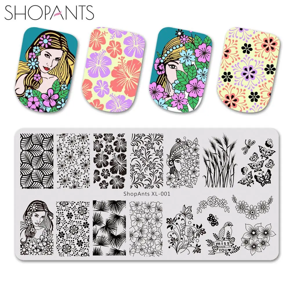 SHOPANTS Stainless Steel Nail Stamping Plates Vintage Marble Flower Girl Geometric Nail Art DIY Design Nail Image Plate Stencil
SHOPANTS Stainless Steel Nail Stamping Plates Vintage Marble Flower Girl Geometric Nail Art DIY Design Nail Image Plate Stencil