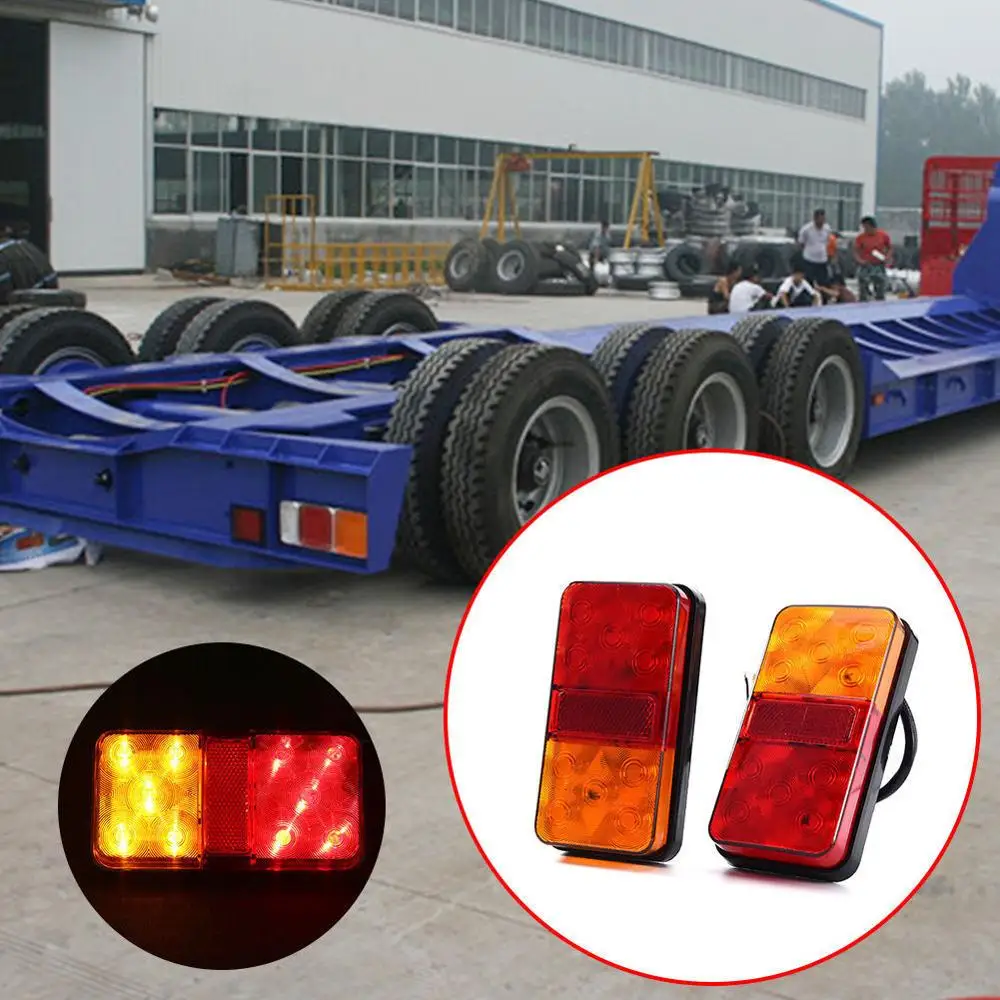 2pcs Tail Light Trailer Lighting Kit 12V Trailer Truck Lorry Stop Rear Tail Light Auto Signal Lamp Caution Indicator Fog Light
2pcs Tail Light Trailer Lighting Kit 12V Trailer Truck Lorry Stop Rear Tail Light Auto Signal Lamp Caution Indicator Fog Light