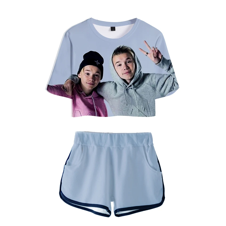 3D Marcus and martinus Leisure Women Sets 2018 New Style Soft Round Collar T-shirt and Short Pants Kpop Clothes
3D Marcus and martinus Leisure Women Sets 2018 New Style Soft Round Collar T-shirt and Short Pants Kpop Clothes