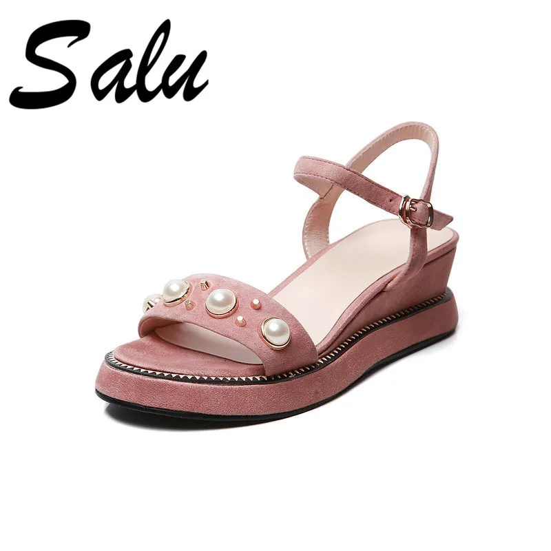 Salu Summer New Fashion Solid Women Sandals 2020 Kid Suede Platforms High Heels Shoes Woman Party Casual Basic Shoes
Salu Summer New Fashion Solid Women Sandals 2020 Kid Suede Platforms High Heels Shoes Woman Party Casual Basic Shoes