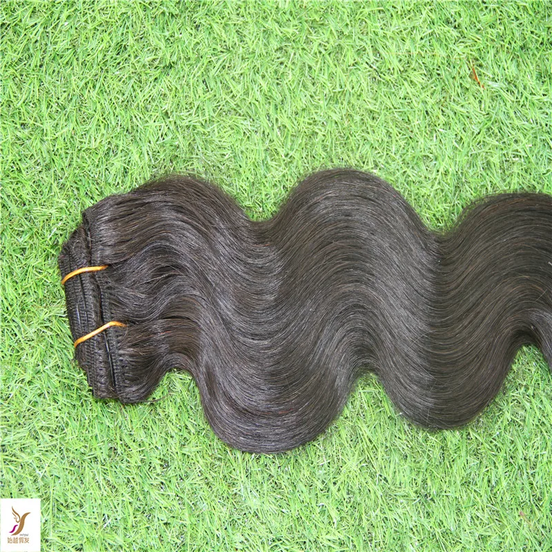 10-30" Jet Black Color Brazilian Virgin Body Wave Hair Weave 100% Double Weft Human Remy Extensions 6a |
