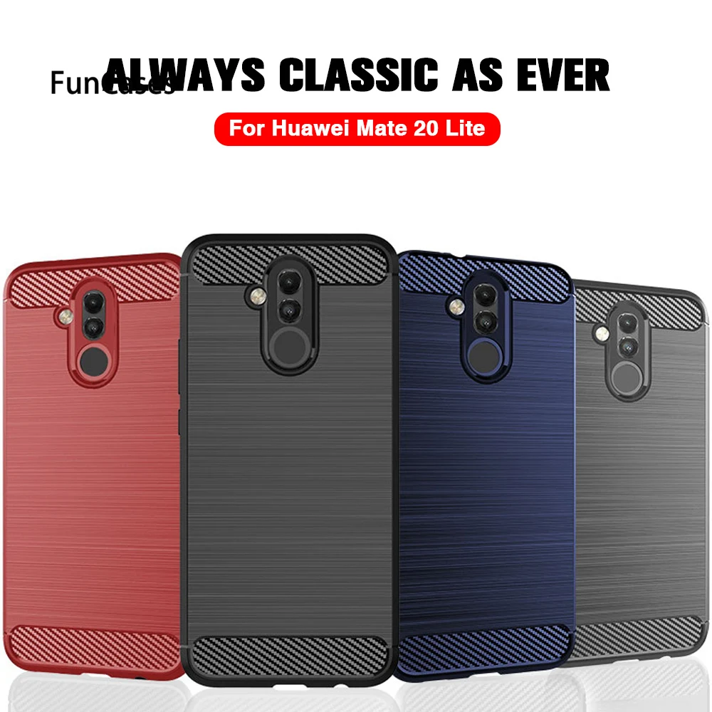 Чехол для huawei P Smart 2019 силиконовый мягкий чехол из углеродного волокна mate 20 Lite Pro P20