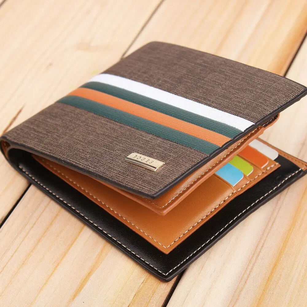 Men's Leather Bifold Wallet Coin Purse ID Credit Card Holder Short Money Clip Card Purse
Men's Leather Bifold Wallet Coin Purse ID Credit Card Holder Short Money Clip Card Purse