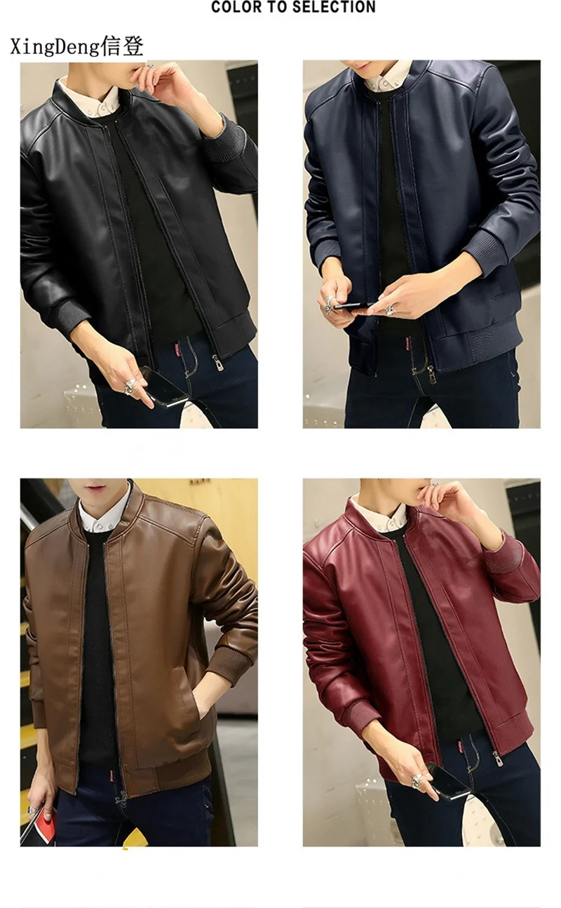 XingDeng PU Leather fashion Zipper slim Casual Winter Jackets Men Waterproof Business Male top clothes plus 3XL
XingDeng PU Leather fashion Zipper slim Casual Winter Jackets Men Waterproof Business Male top clothes plus 3XL