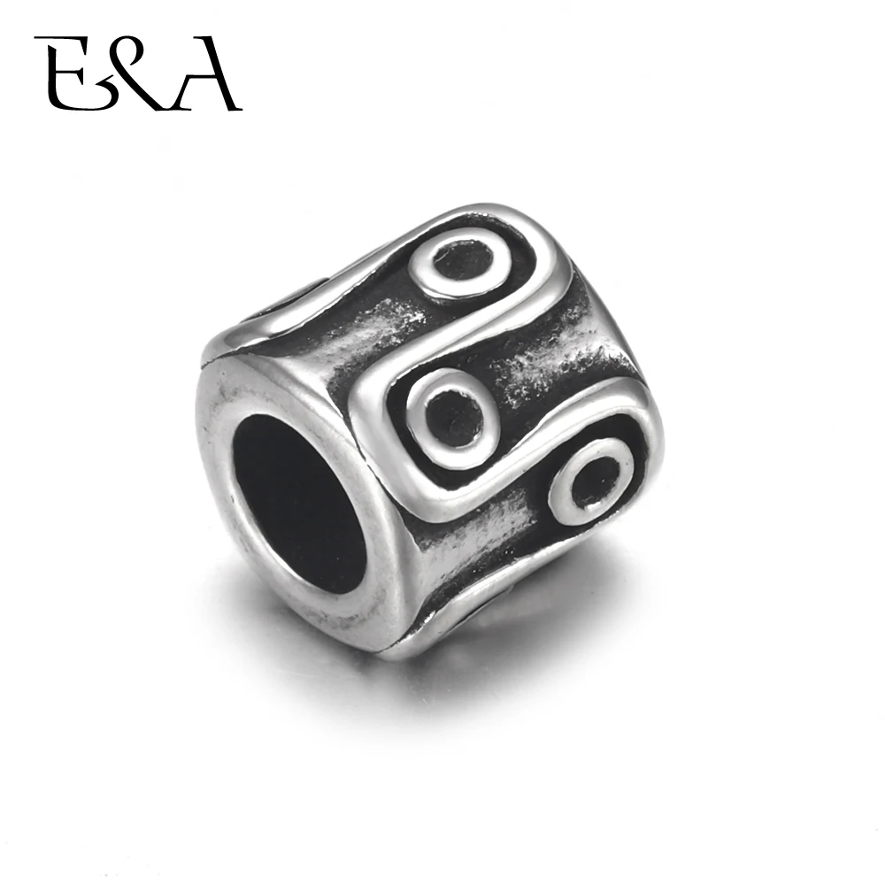 4pcs Stainless Steel Bead Circle 5mm Hole for Leather Jewelry Bracelet Making Metal European Beads DIY Supplies Parts
4pcs Stainless Steel Bead Circle 5mm Hole for Leather Jewelry Bracelet Making Metal European Beads DIY Supplies Parts