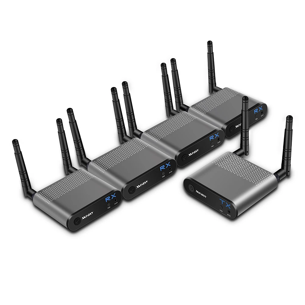 Беспроводной HDMI передатчик и приемник MEASY Air Pro4, поддержка HD 1080P 3D видео и цифрового аудио с ноутбука, ПК, кабеля, Netflix
Беспроводной HDMI передатчик и приемник MEASY Air Pro4, поддержка HD 1080P 3D видео и цифрового аудио с ноутбука, ПК, кабеля, Netflix