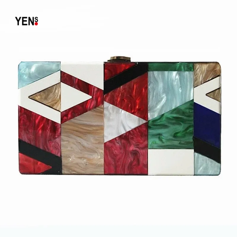 Женские сумки-мессенджеры Yens, брендовая модная Роскошная Лоскутная сумка из акриловой геометрической решетки, вечерняя женская сумка-клатч для выпускного вечера
Женские сумки-мессенджеры Yens, брендовая модная Роскошная Лоскутная сумка из акриловой геометрической решетки, вечерняя женская сумка-клатч для выпускного вечера