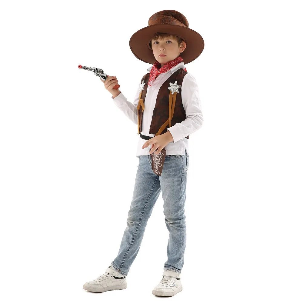 Gorgeous Kids Cowboy Fancy Cosplay Costume with full of Accessories Carnival Party Halloween Cowboy Stage Performance
Gorgeous Kids Cowboy Fancy Cosplay Costume with full of Accessories Carnival Party Halloween Cowboy Stage Performance