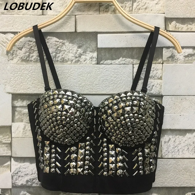Handmade Crystals Bra Sparkly Rhinestones Underclothes Sexy Nightclub Stage Costume DJ Women Singer Party Underwear Undergarment
Handmade Crystals Bra Sparkly Rhinestones Underclothes Sexy Nightclub Stage Costume DJ Women Singer Party Underwear Undergarment