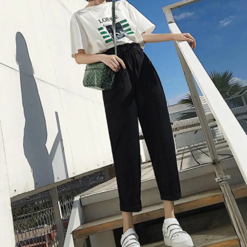 Cotton Women Loose Causal Wide Leg Pants High Waist Drawstring Solid Cargo Pants Casual Comfort Long Trousers
Cotton Women Loose Causal Wide Leg Pants High Waist Drawstring Solid Cargo Pants Casual Comfort Long Trousers