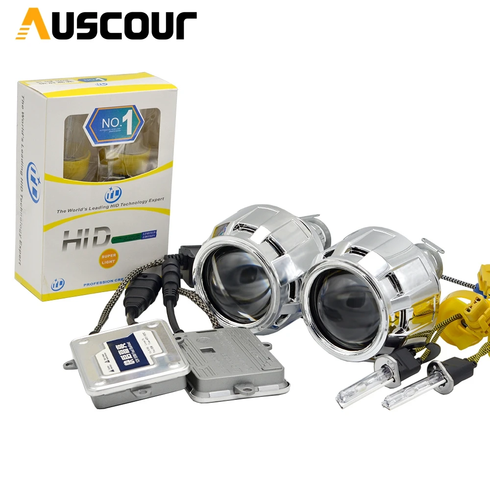 Ксеноновая линза для проектора bixenon hid 2 5 дюйма маска 55 Вт комплект ксеноновых