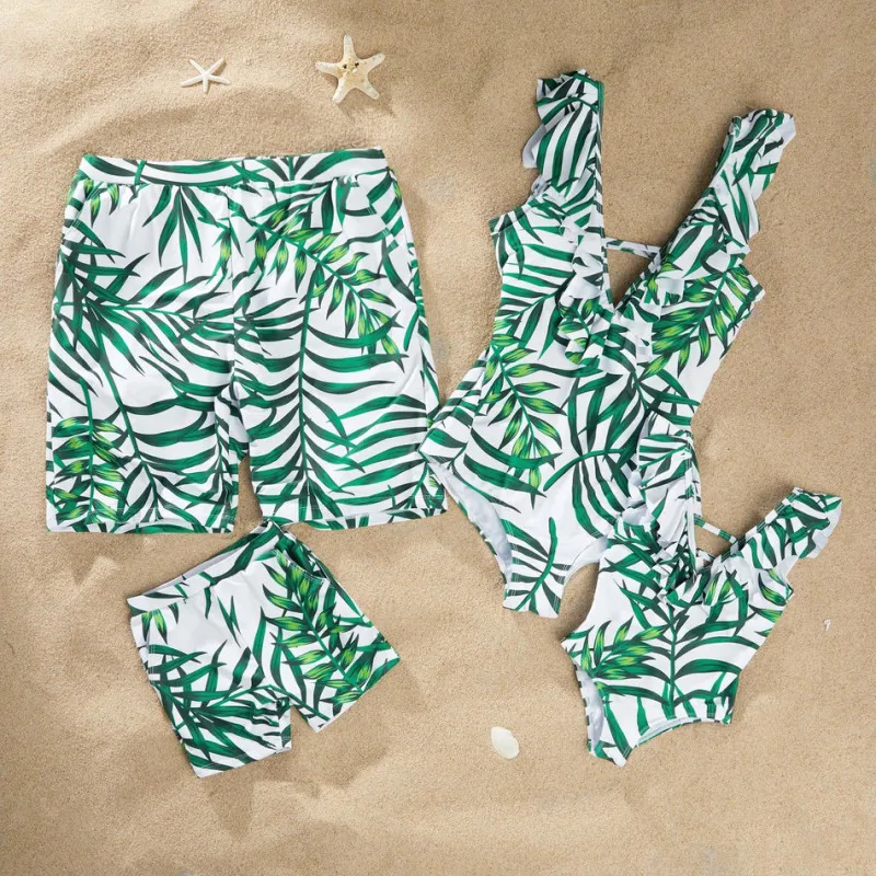 Family Matching Swimsuit Ruffled Leaf Print Bikini Set Family Matching Swimwear Family Look Swimsuit Mother Daughter
Family Matching Swimsuit Ruffled Leaf Print Bikini Set Family Matching Swimwear Family Look Swimsuit Mother Daughter