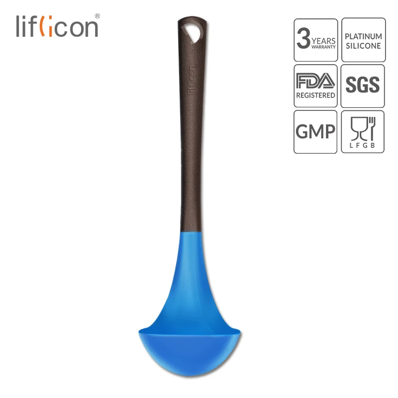 liflicon Silicone Soup Ladle High Heat Resistant Anti-hot Ladles Non-stick Kitchen Cooking Tools Non Hurt to Pans and Pots
liflicon Silicone Soup Ladle High Heat Resistant Anti-hot Ladles Non-stick Kitchen Cooking Tools Non Hurt to Pans and Pots