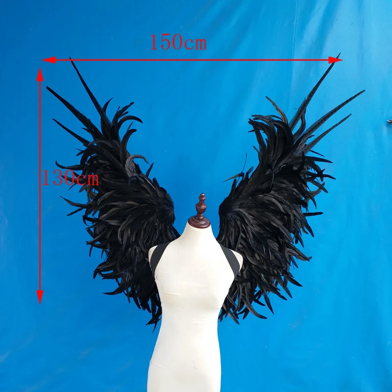 Adult big size black Feather angel Wings Photo Prop Stage Show angel wing Halloween Costume Wedding Party Supplies
Adult big size black Feather angel Wings Photo Prop Stage Show angel wing Halloween Costume Wedding Party Supplies