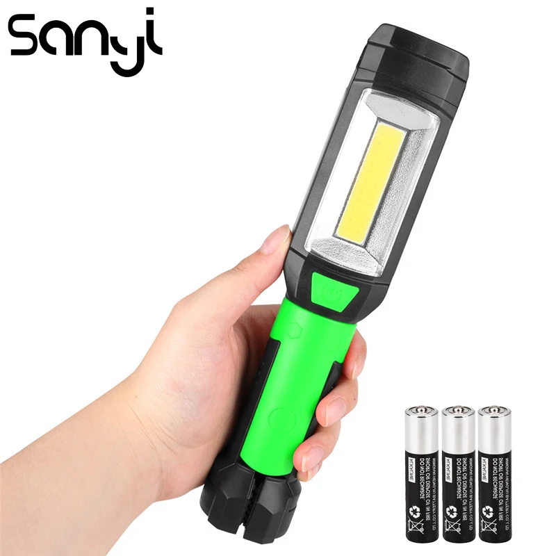SANYI 3800LM Magnetic Portable Lantern Power by 3*AAA Battery Flashlight Torch LED COB Hanging Working Light
SANYI 3800LM Magnetic Portable Lantern Power by 3*AAA Battery Flashlight Torch LED COB Hanging Working Light