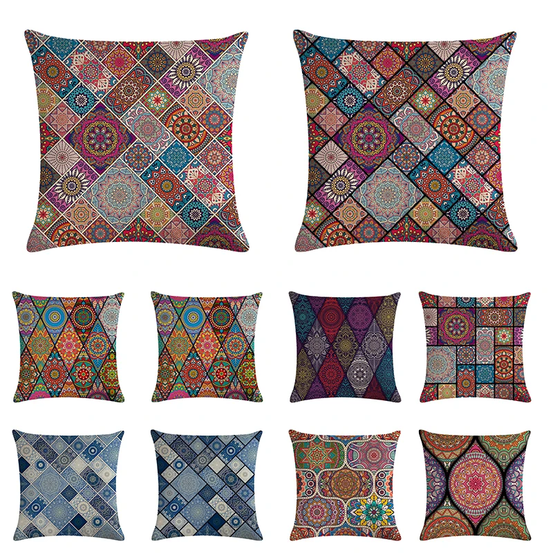45*45cm Bohemia Painting Pillow Case Linen Mandala Cushion Cover Throw Pillow Case Sofa Home Decorative Pillows Cover ZY875
45*45cm Bohemia Painting Pillow Case Linen Mandala Cushion Cover Throw Pillow Case Sofa Home Decorative Pillows Cover ZY875