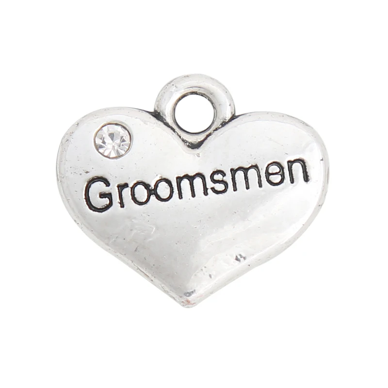 RAINXTAR Fashion Double Side Alloy Groomsmen Heart Charms Wedding Jewelry Charms 15*17mm 50pcs AAC994
RAINXTAR Fashion Double Side Alloy Groomsmen Heart Charms Wedding Jewelry Charms 15*17mm 50pcs AAC994