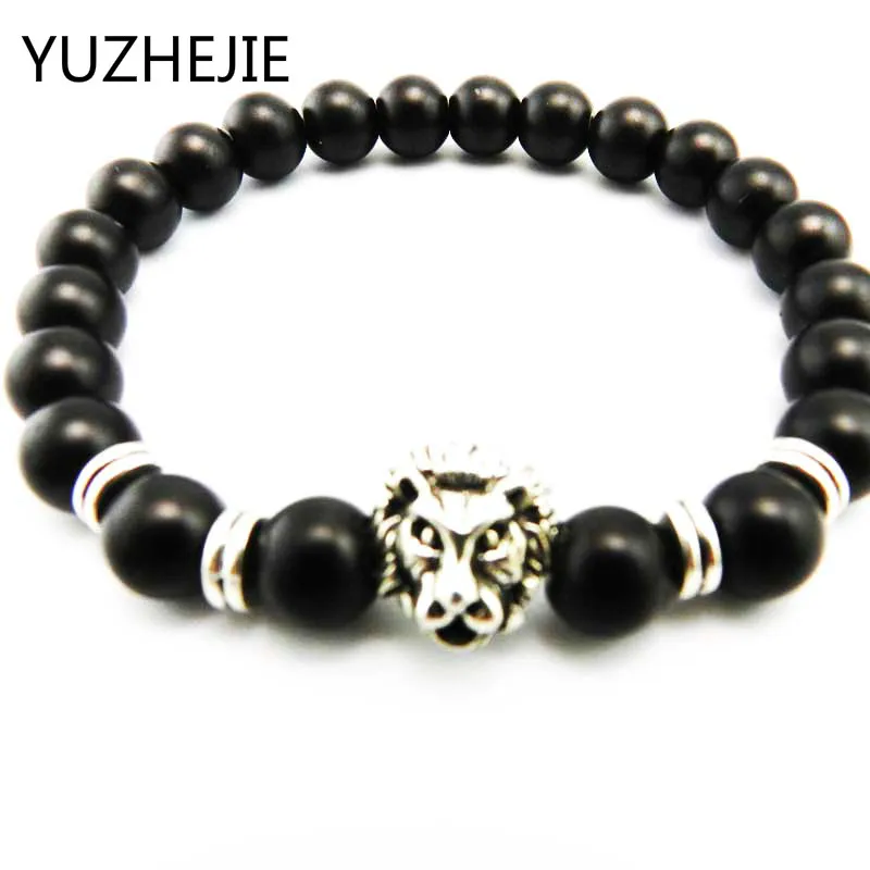 YUZHEJIE New Design 8mm Matte Natural Stone Beads Gold, Rose Lion Head Mens Bracelets
YUZHEJIE New Design 8mm Matte Natural Stone Beads Gold, Rose Lion Head Mens Bracelets
