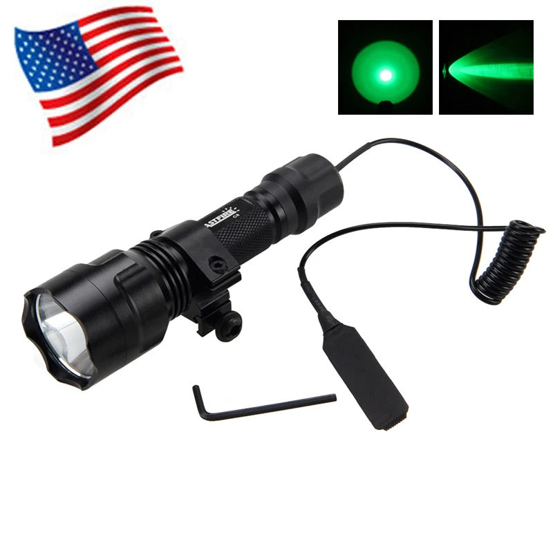 XML-Q5 T6 LED Handheld Tactical Flashlight 1600LM Weapon Light Scout Light Rifle Hunting+Remote pressure switch+Rifle Mount
XML-Q5 T6 LED Handheld Tactical Flashlight 1600LM Weapon Light Scout Light Rifle Hunting+Remote pressure switch+Rifle Mount