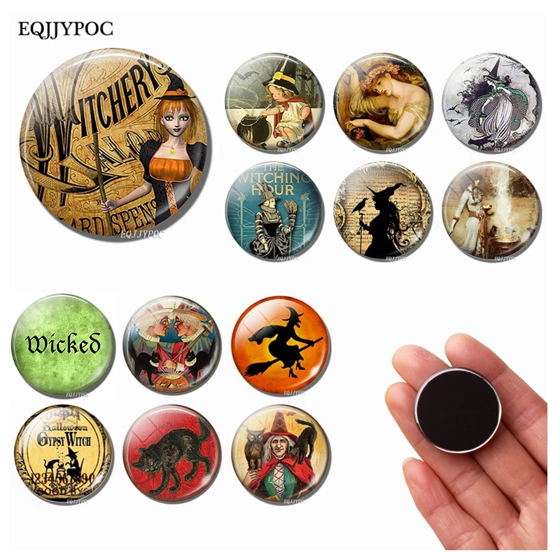 Магнит на холодильник со сказочной ведьмой 30 мм|fridge magnet|magnetic refrigeratorhome decor |