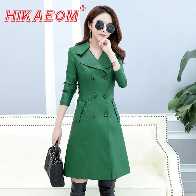 2018 кожаная куртка Женская Топ Мода нового размера плюс тонкий отложной воротник Женский Искусственный синтетический длинный кожаный Тренч...
2018 кожаная куртка Женская Топ Мода нового размера плюс тонкий отложной воротник Женский Искусственный синтетический длинный кожаный Тренч...