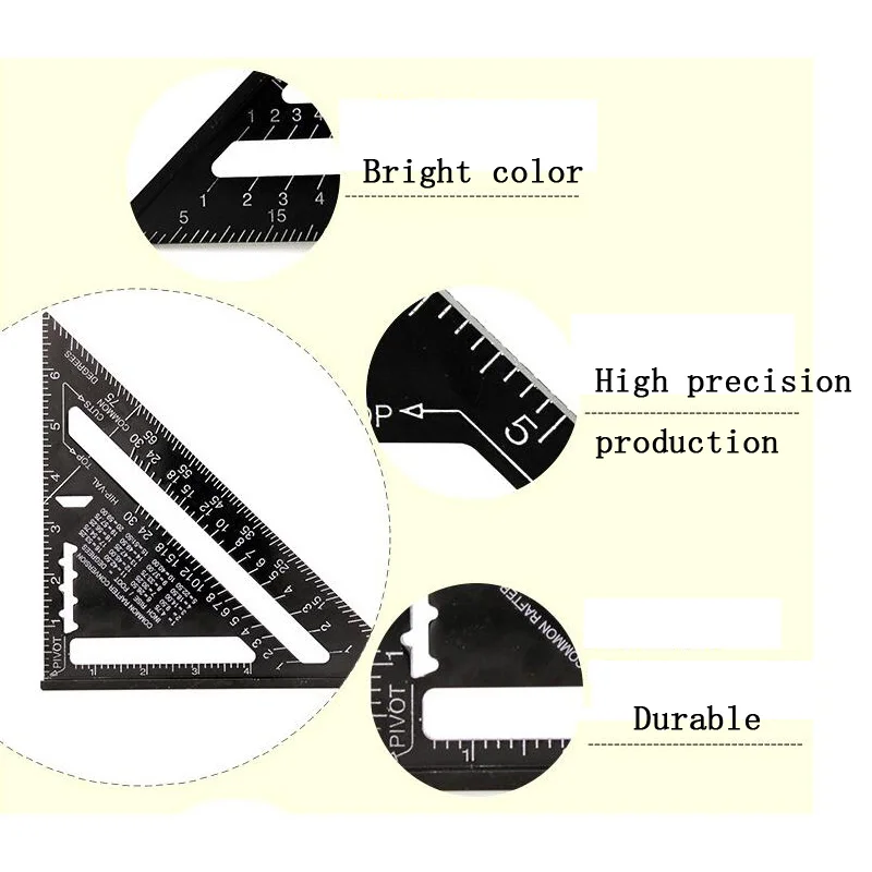7 Inch Triangle Ruler Woodworking Tool Measuring Ruler Angle Protractor Multifunctional Triangle Plate Tool Measuring Ruler
7 Inch Triangle Ruler Woodworking Tool Measuring Ruler Angle Protractor Multifunctional Triangle Plate Tool Measuring Ruler