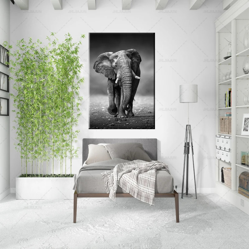 Wild Animals Black and White African Elephant Canvas Painting Posters and Prints Modern Wall Art Picture Living Room Cuadros
Wild Animals Black and White African Elephant Canvas Painting Posters and Prints Modern Wall Art Picture Living Room Cuadros