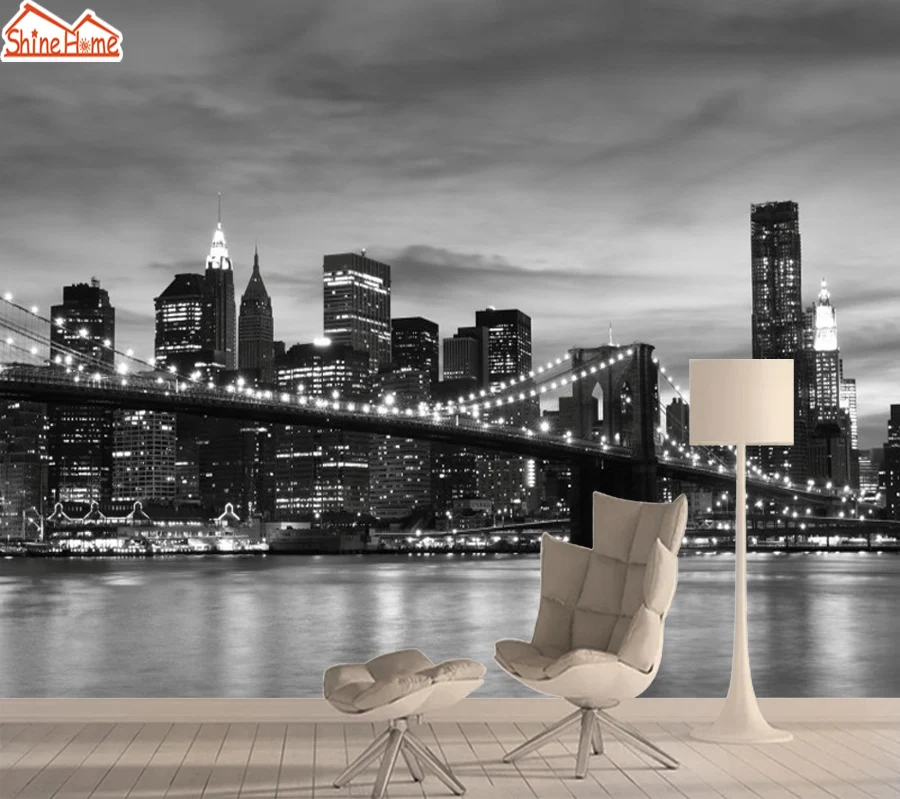 3d Photo Mural Wallpaper 3d Wall Paper Papers Home Decor Wallpapers for Walls in Rolls Living Room Black White New York City Art
3d Photo Mural Wallpaper 3d Wall Paper Papers Home Decor Wallpapers for Walls in Rolls Living Room Black White New York City Art