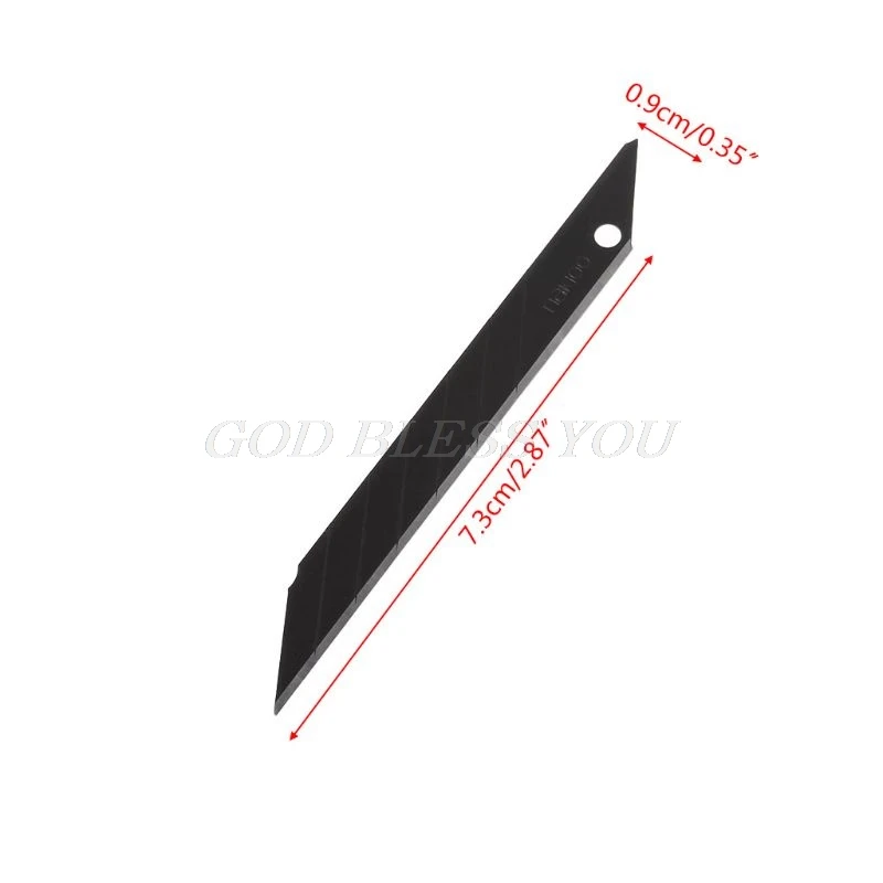 10pcs 30 Degrees Snap Off Replacement Razor Blades 9mm Shaving Blade Utility Knife Tools Carbon Steel NB-39 Drop Shipping
10pcs 30 Degrees Snap Off Replacement Razor Blades 9mm Shaving Blade Utility Knife Tools Carbon Steel NB-39 Drop Shipping