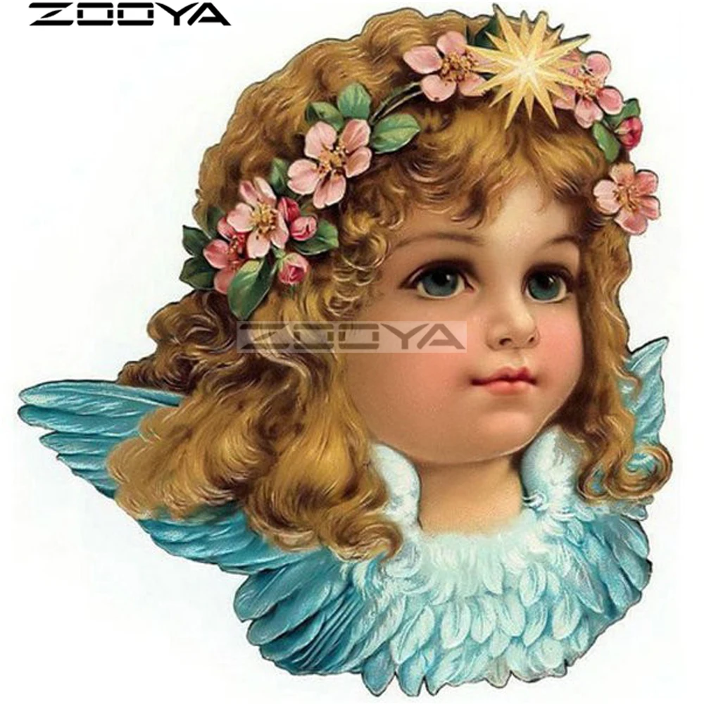 ZOOYA Round Diamond Painting Wall Sticker Diamond Embroidery Angel Girl Flower DIY Pictures Of Rhinestone Cross-Stitch Kit R1724
ZOOYA Round Diamond Painting Wall Sticker Diamond Embroidery Angel Girl Flower DIY Pictures Of Rhinestone Cross-Stitch Kit R1724