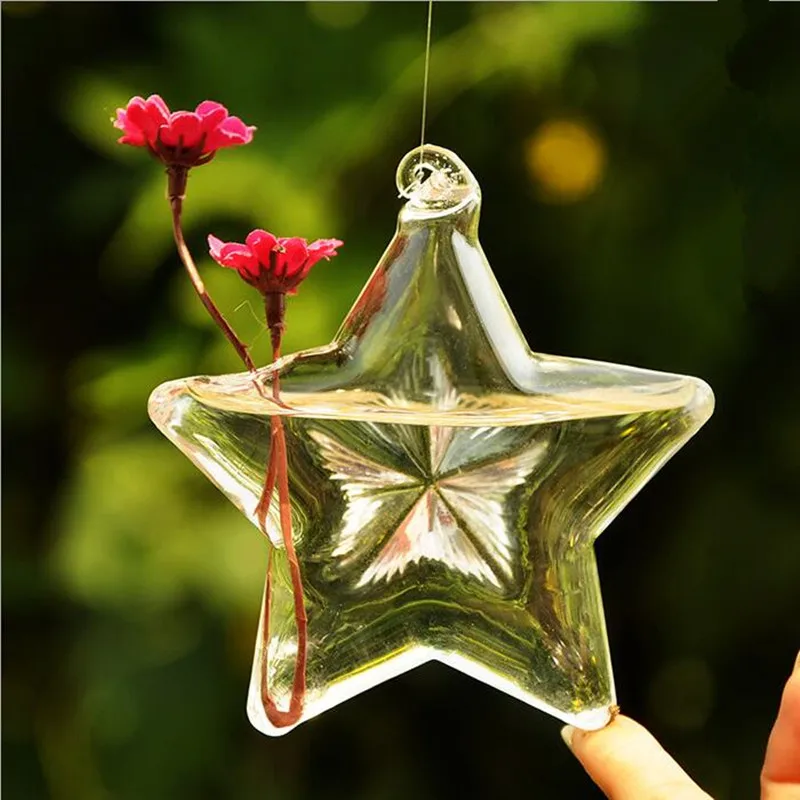 12pcs/pack Lucky Star Shaped Hanging Glass Vase Friend Birthday Gift Fashion Hydroponic Plants Terrarium Home Decorative
12pcs/pack Lucky Star Shaped Hanging Glass Vase Friend Birthday Gift Fashion Hydroponic Plants Terrarium Home Decorative