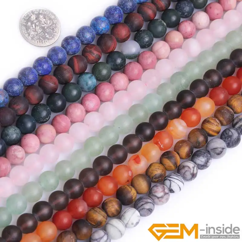 Natural Semi-Precious Gem Stones Frosted Matte Round Beads For Jewelry Making Strand 15" DIY Jewelry Bead For Bracelet Necklace
Natural Semi-Precious Gem Stones Frosted Matte Round Beads For Jewelry Making Strand 15" DIY Jewelry Bead For Bracelet Necklace