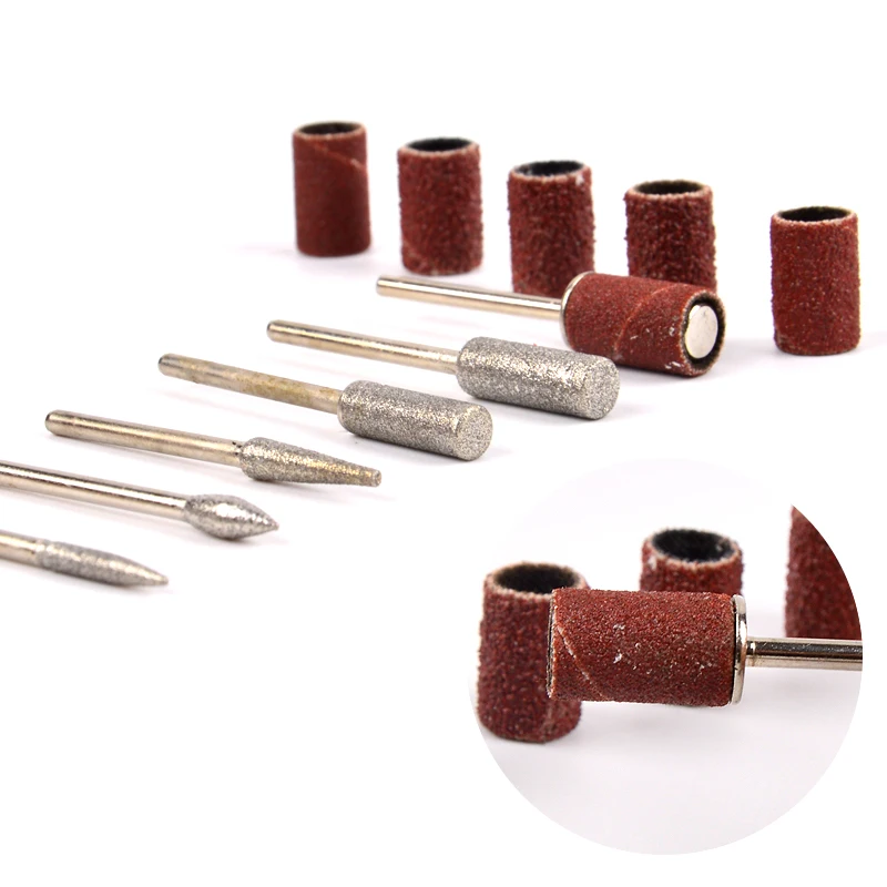 6 PCS Nail Art Drill Bits And 6 Pcs Sanding Bands For Nail Drill Set Nail Electric Manicure File Metal Bit Tool Accessorys
6 PCS Nail Art Drill Bits And 6 Pcs Sanding Bands For Nail Drill Set Nail Electric Manicure File Metal Bit Tool Accessorys