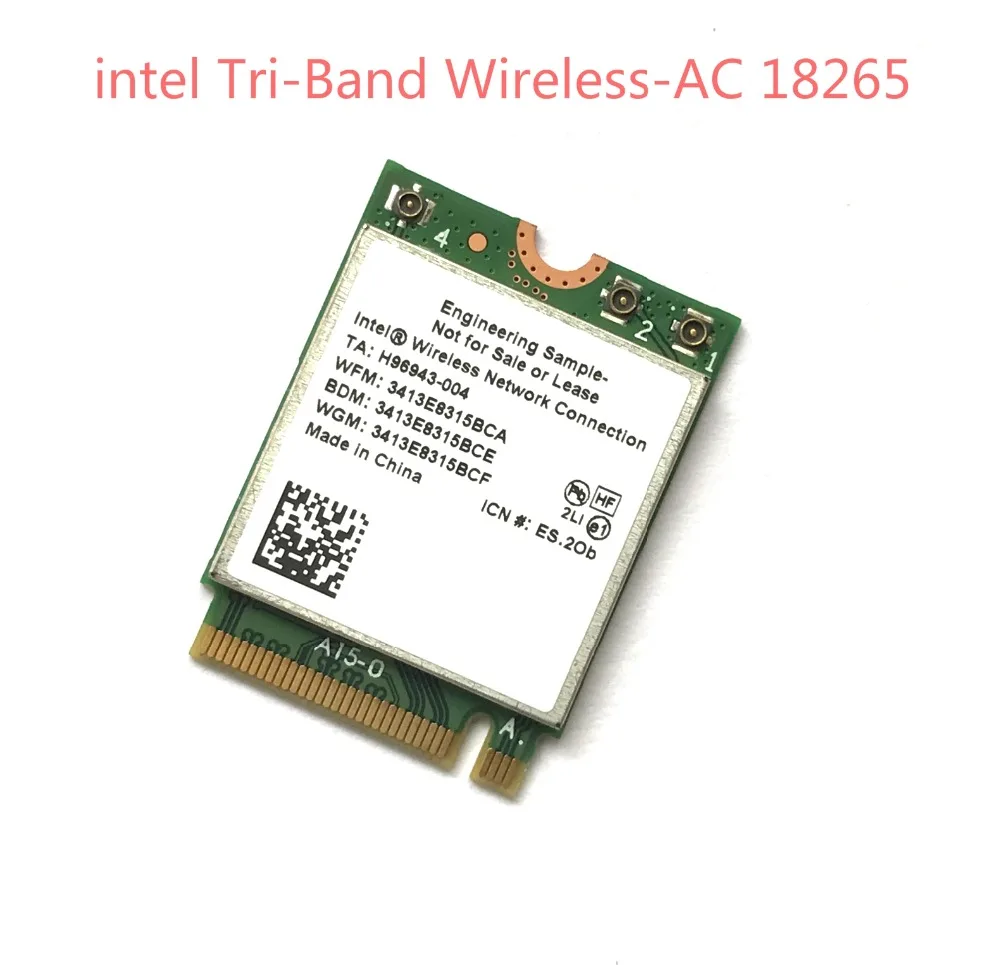 Новый Intel 18265ngw 8265ngw трехдиапазонный Беспроводной-AC 2.4 г/5 г + Bluetooth 4.2 WI-FI модуль 867
