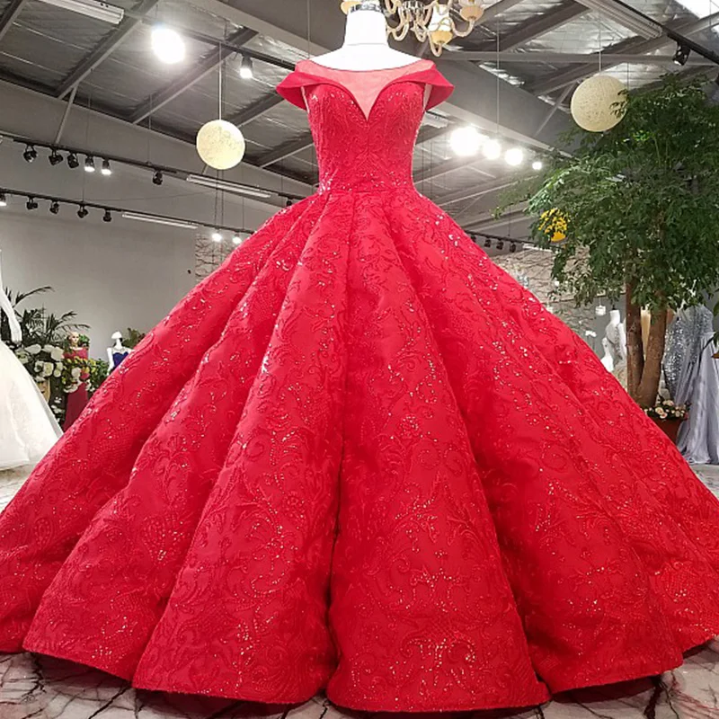 Фото Новое высококачественное красное вечернее платье для невесты - купить