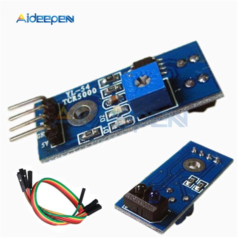 

DC 3.3V 5V TCRT5000 Infrared Reflectance Sensor Obstacle Avoidance Module Tracing Sensor Tracing Module With 4 Pin Cable