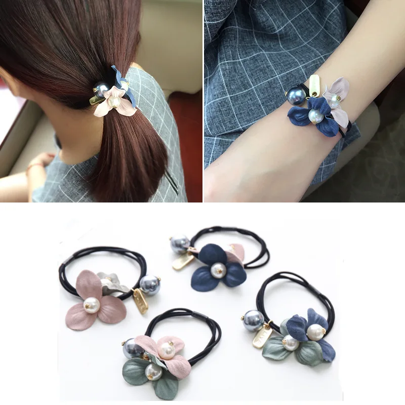 Korean Style Women Elastic Hair Bands Elegant Girl Ribbon Flower Rubber Bands Ponytail Holder Scrunchy Hair Accessories
Korean Style Women Elastic Hair Bands Elegant Girl Ribbon Flower Rubber Bands Ponytail Holder Scrunchy Hair Accessories