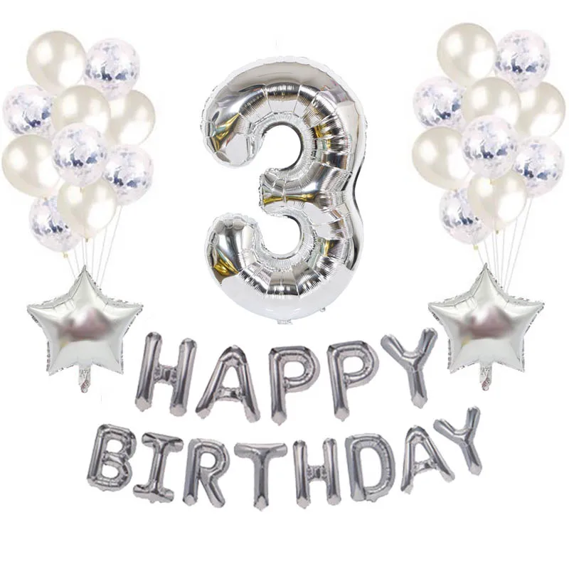 36pcs/set Birthday Balloons Set For 1-9 Years Old Children Happy Birthday Party Decorations Balloon Baby Shower Decor Air Globos
36pcs/set Birthday Balloons Set For 1-9 Years Old Children Happy Birthday Party Decorations Balloon Baby Shower Decor Air Globos