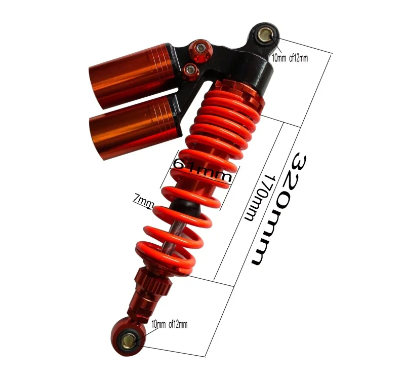 Universal 12.5 "320mm 1pair Motorcycle Rear Shock Absorber Suspension For Yamaha Motor Scooter ATV Quad Black +Orange
Universal 12.5 "320mm 1pair Motorcycle Rear Shock Absorber Suspension For Yamaha Motor Scooter ATV Quad Black +Orange