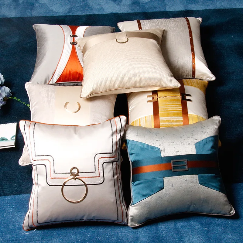 Home Decorative Sofa Throw Pillows High-end villa living room sofa hug pillowcase home store cushion cover waist pillowcase
Home Decorative Sofa Throw Pillows High-end villa living room sofa hug pillowcase home store cushion cover waist pillowcase