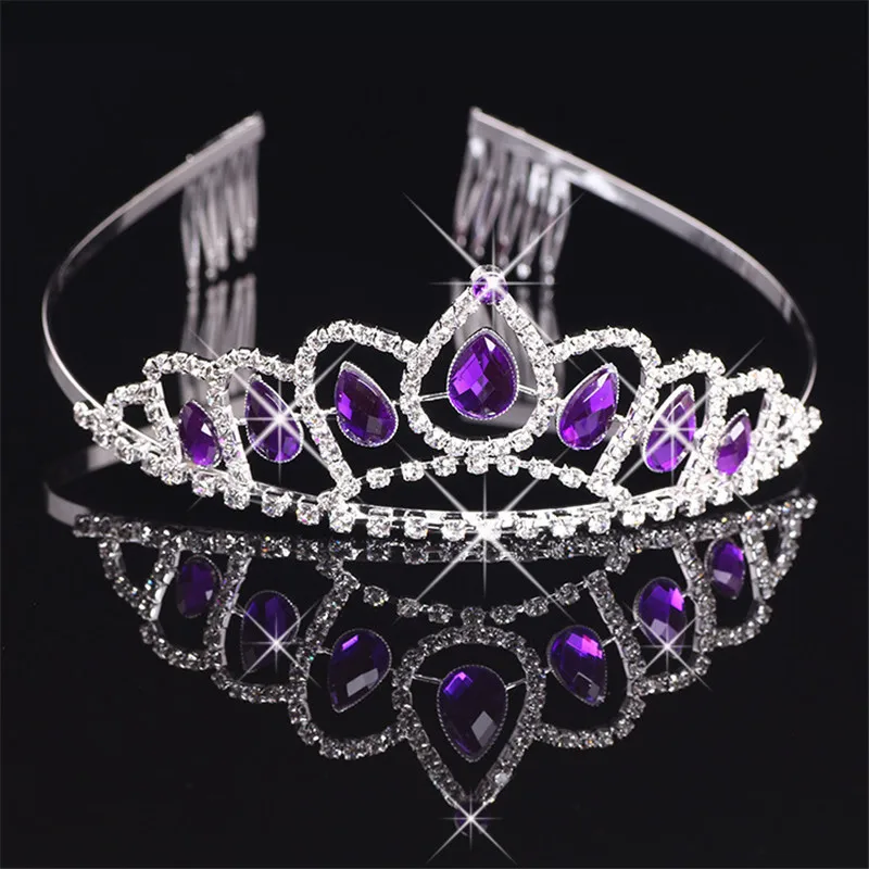 Beautiful Purple Crystal Princess Tiara Crown Girls Children Diadem Prom Bride Hair Ornaments Wedding Head Jewelry Accessories
Beautiful Purple Crystal Princess Tiara Crown Girls Children Diadem Prom Bride Hair Ornaments Wedding Head Jewelry Accessories