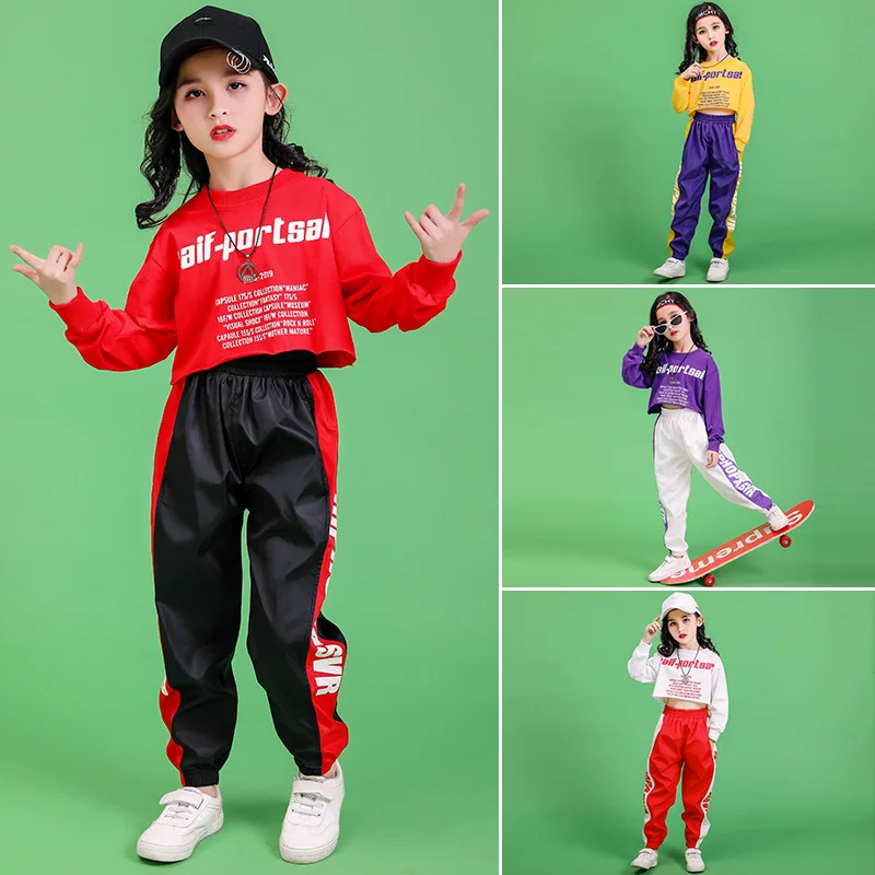 Girls Boys Ballroom Jazz Dance Clothing for Kids T Shirt Crop Tops Jogger Pants Child Hip Hop Dancing Costumes Party Stage Wear
Girls Boys Ballroom Jazz Dance Clothing for Kids T Shirt Crop Tops Jogger Pants Child Hip Hop Dancing Costumes Party Stage Wear