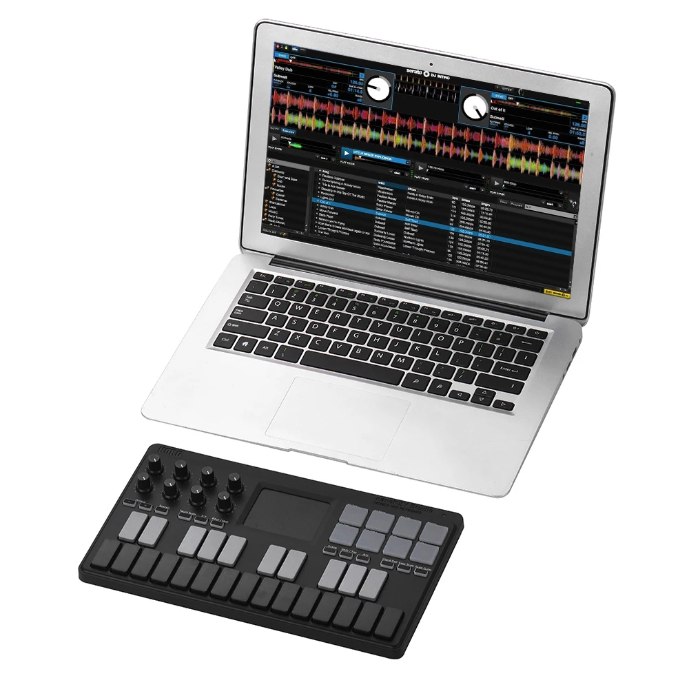 Портативный MIDI контроллер клавиатуры KORG nanoKEY Studio поддерживает Беспроводное