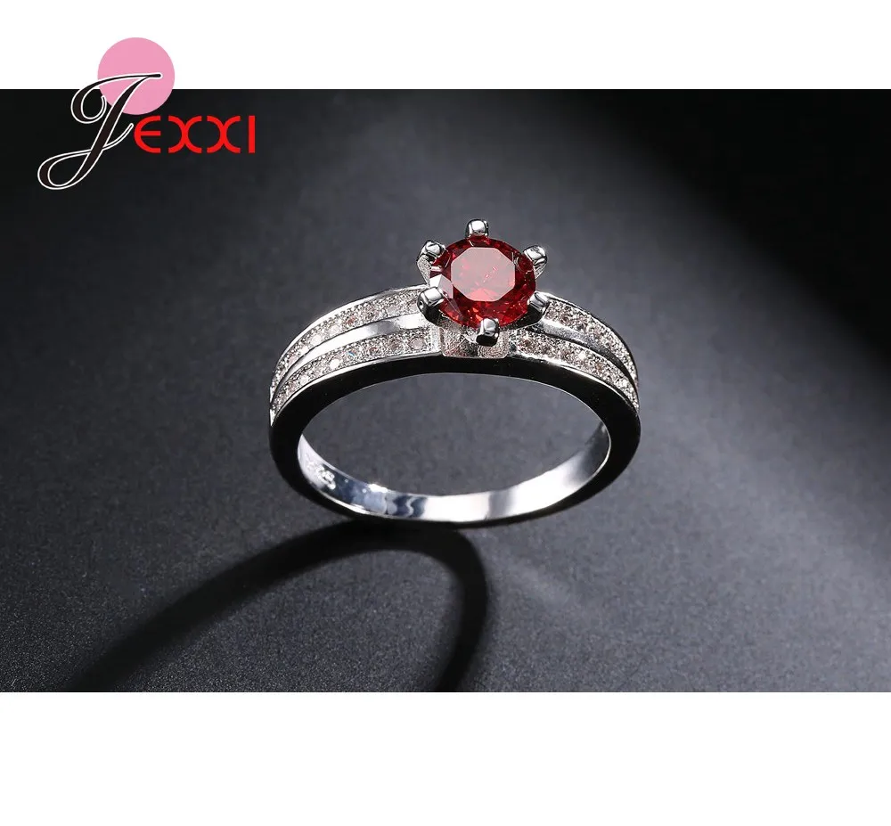Luxury Round Red AAA Austrian Crystal Engagement Rings For Women Fashion Accessory 925 Sterling Silver Wedding Finger Ring
Luxury Round Red AAA Austrian Crystal Engagement Rings For Women Fashion Accessory 925 Sterling Silver Wedding Finger Ring