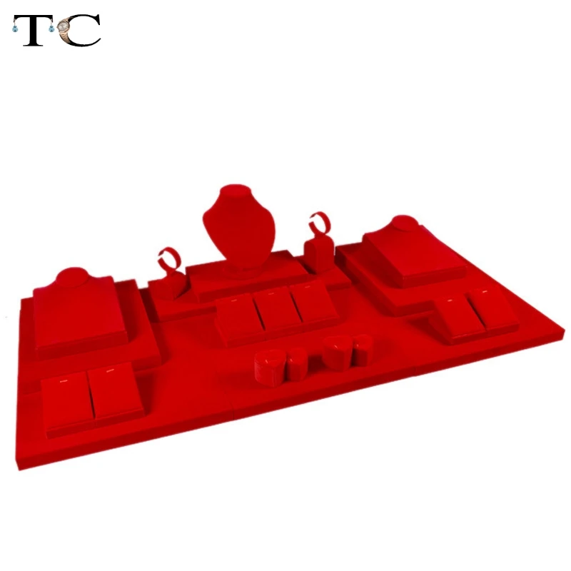 MDF Board Red Velvet Jewelry Diplay Stand Necklace Holder Ring Showed Jewellery Window Showcase 100*50*22cm
MDF Board Red Velvet Jewelry Diplay Stand Necklace Holder Ring Showed Jewellery Window Showcase 100*50*22cm