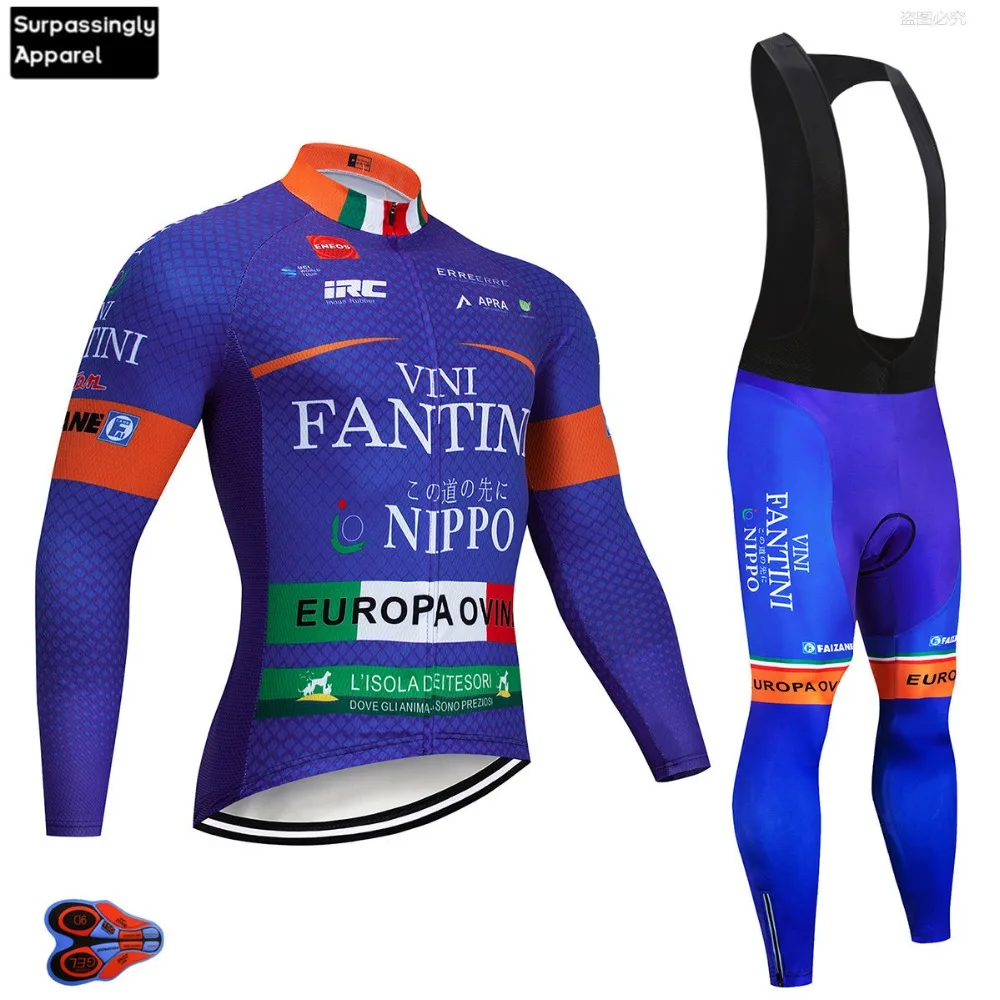 Весна-осень синий VINI комплект Джерси для велоспорта Ciclismo Ropa Team велосипедная