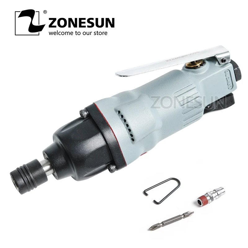 ZONESUN 7228 M6 M8 Bolt пневматические инструменты Пневматическая отвертка мощные двойной