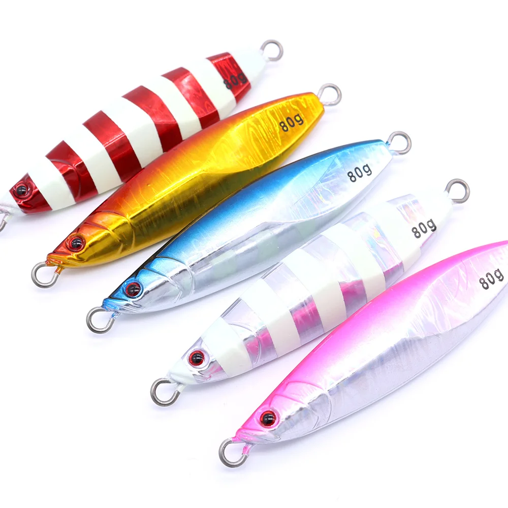 CASTFUN Strobe Slow Jigs 60g 80g 100g 150g 1PC Metal Jigging Fishing Lure Saltwater Lure Sea Fishing Slow Jig
CASTFUN Strobe Slow Jigs 60g 80g 100g 150g 1PC Metal Jigging Fishing Lure Saltwater Lure Sea Fishing Slow Jig
